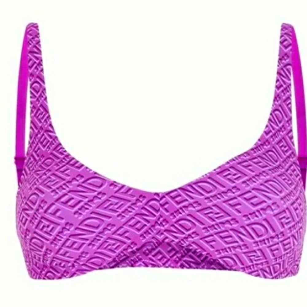 XL FENDI X SKIMS bralette bra in fuscia